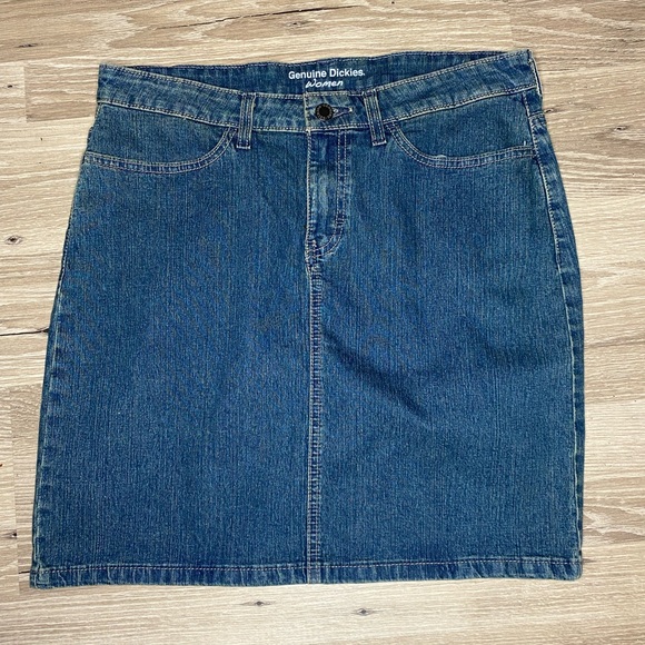 Dickies Dresses & Skirts - Dickies Genuine Women's Denim Knee Length Skirt Size 6